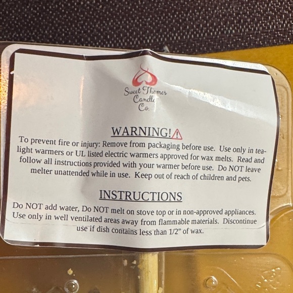 2  Caramel Apple WAX MELTS with Green Ribbon - Picture 3 of 4